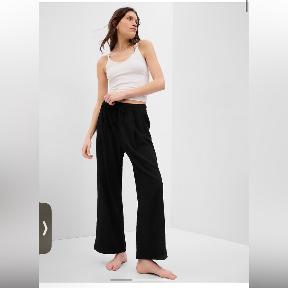 Gap Body Fit black wide leg athletic pants XS
